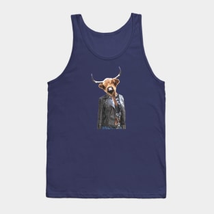 Cow Girl Portrait Tank Top